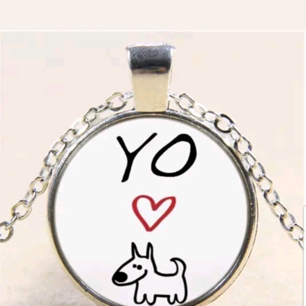Yo love my dog pendant necklace